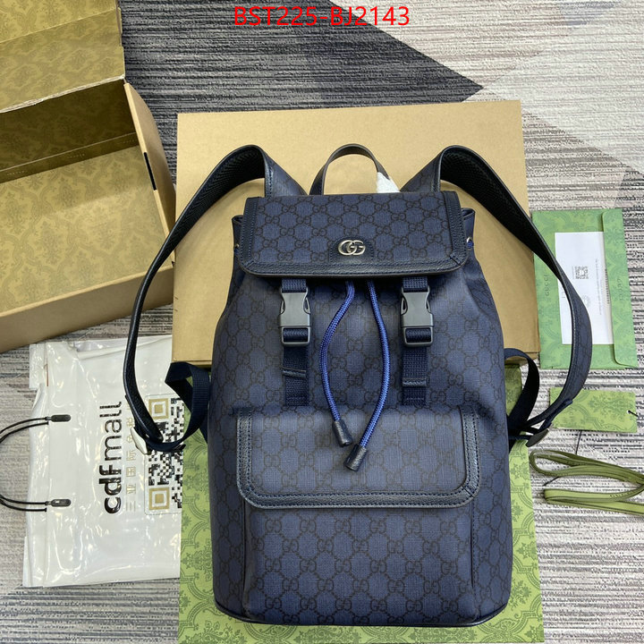 Gucci Bags(TOP)-Backpack- outlet 1:1 replica ID: BJ2143 $: 225USD,