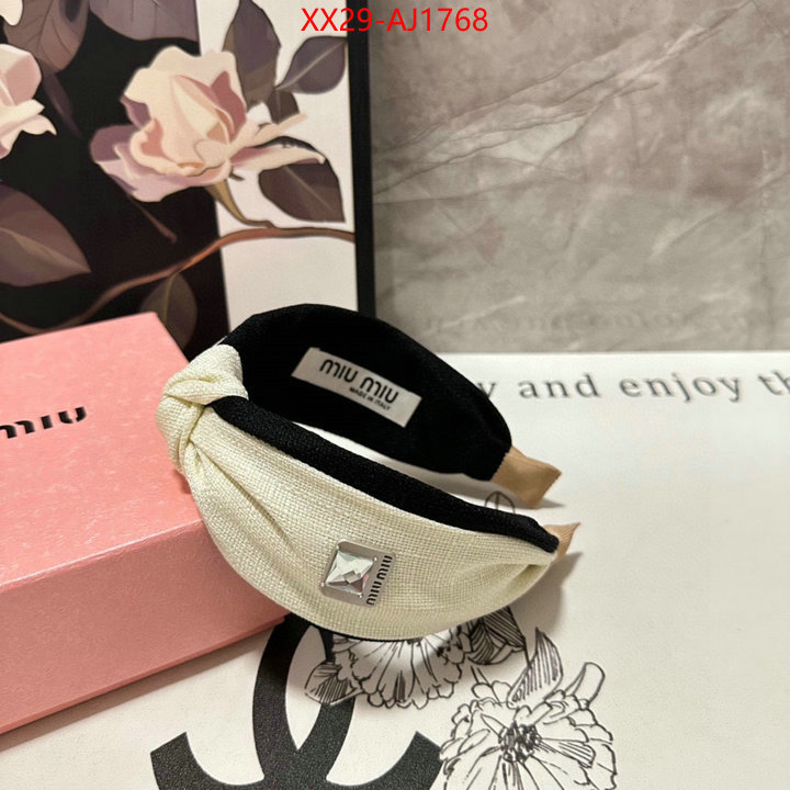 Hair band-MIU MIU shop designer ID: AJ1768 $: 29USD