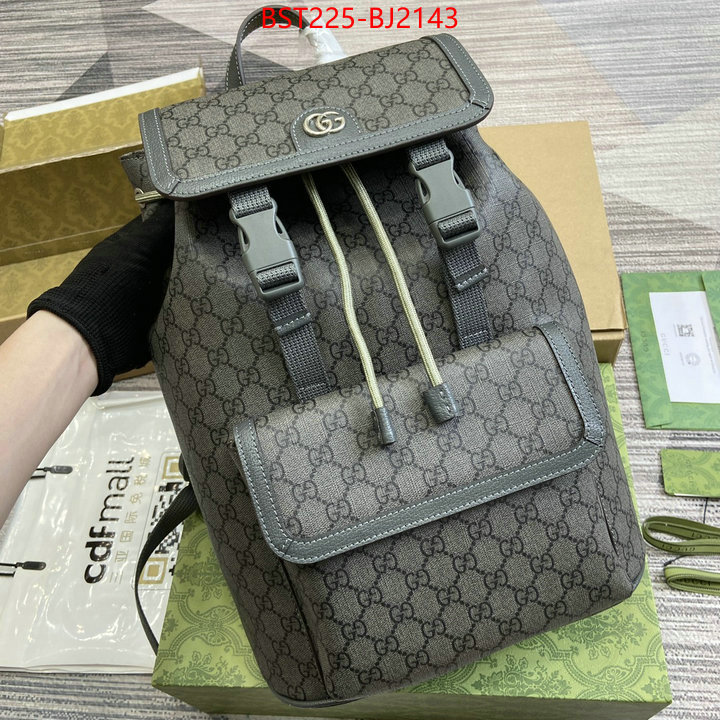 Gucci Bags(TOP)-Backpack- outlet 1:1 replica ID: BJ2143 $: 225USD,