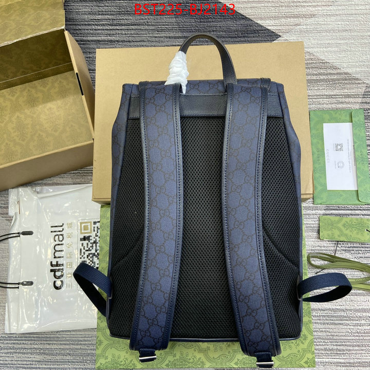 Gucci Bags(TOP)-Backpack- outlet 1:1 replica ID: BJ2143 $: 225USD,