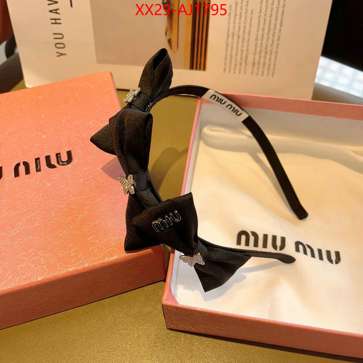 Hair band-MIU MIU what are the best replica ID: AJ1795 $: 29USD