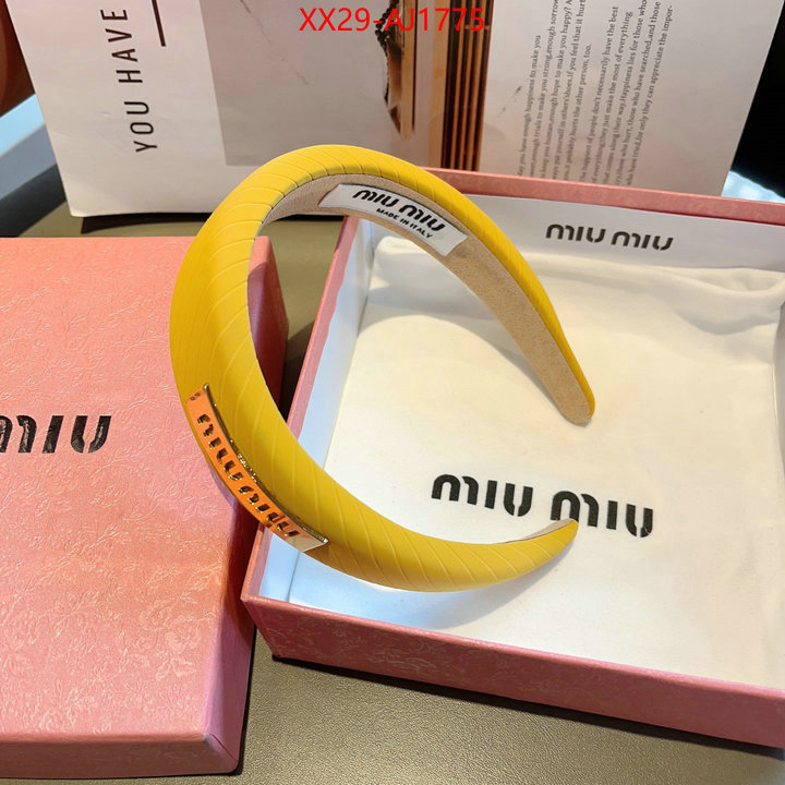 Hair band-MIU MIU knockoff highest quality ID: AJ1775 $: 29USD