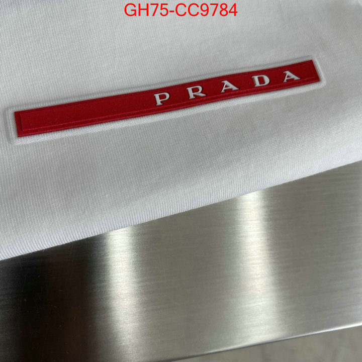 Clothing-Prada what's the best place to buy replica ID: CC9784 $: 75USD