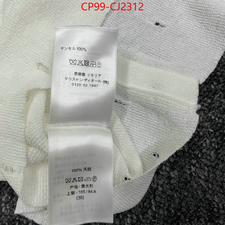 Clothing-Dior best luxury replica ID: CJ2312 $: 99USD