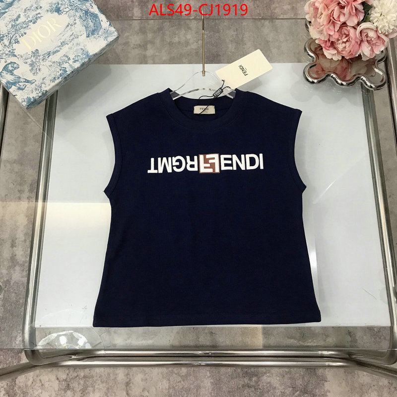 Kids clothing-Fendi wholesale 2024 replica ID: CJ1919 $: 49USD