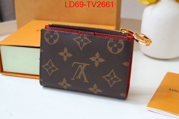 LV Bags(TOP)-Wallet high quality customize ID: TV2661 $: 69USD,