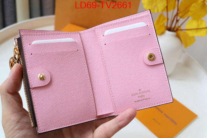 LV Bags(TOP)-Wallet high quality customize ID: TV2661 $: 69USD,