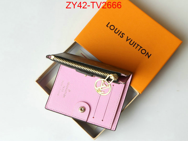 LV Bags(4A)-Wallet where quality designer replica ID: TV2666 $: 42USD,