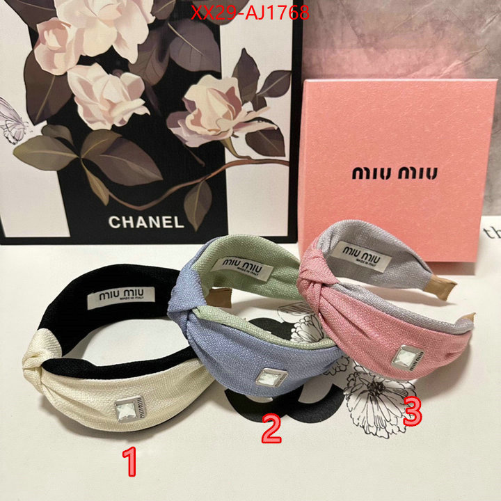 Hair band-MIU MIU shop designer ID: AJ1768 $: 29USD