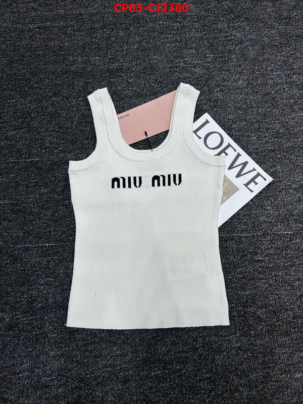 Clothing-MIU MIU replica for cheap ID: CJ2360 $: 85USD