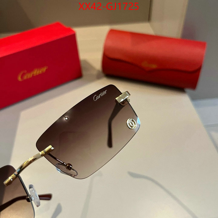 Glasses-Cartier best quality designer ID: GJ1725 $: 42USD