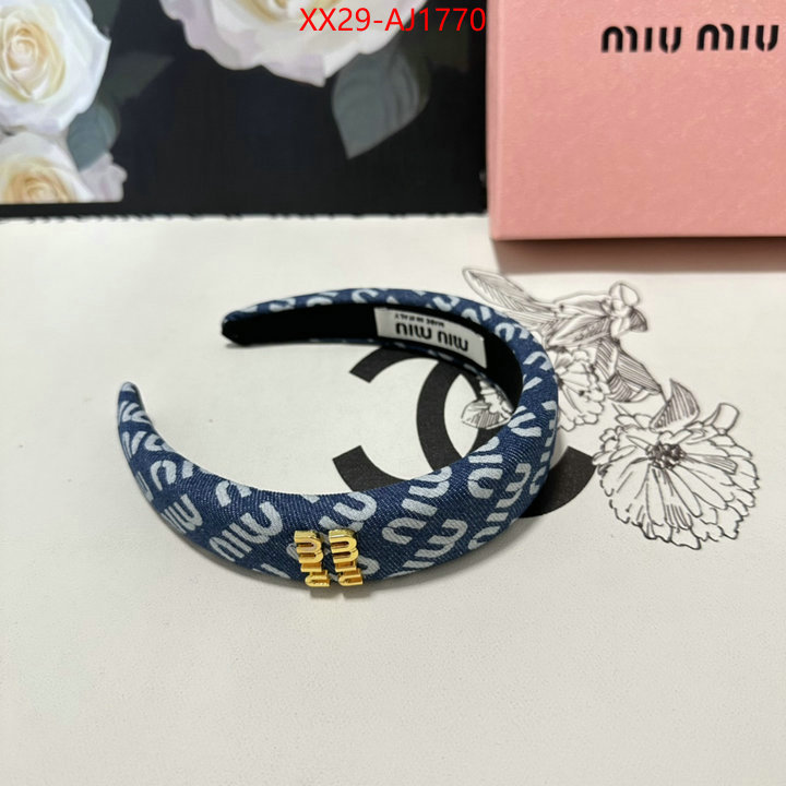 Hair band-MIU MIU good quality replica ID: AJ1770 $: 29USD