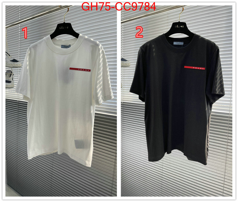 Clothing-Prada what's the best place to buy replica ID: CC9784 $: 75USD