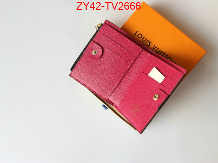 LV Bags(4A)-Wallet where quality designer replica ID: TV2666 $: 42USD,