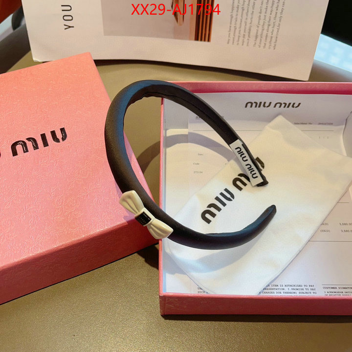 Hair band-MIU MIU fashion ID: AJ1794 $: 29USD