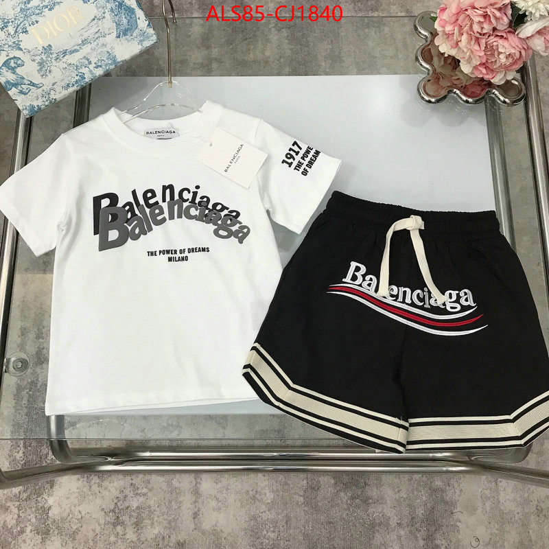 Kids clothing-Balenciaga replica 2024 perfect luxury ID: CJ1840 $: 85USD