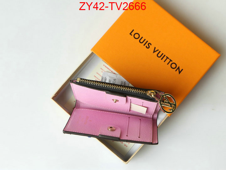 LV Bags(4A)-Wallet where quality designer replica ID: TV2666 $: 42USD,