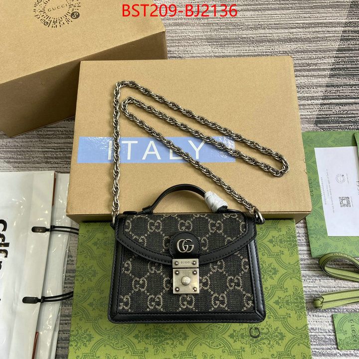 Gucci Bags(TOP)-Crossbody- wholesale imitation designer replicas ID: BJ2136 $: 209USD,