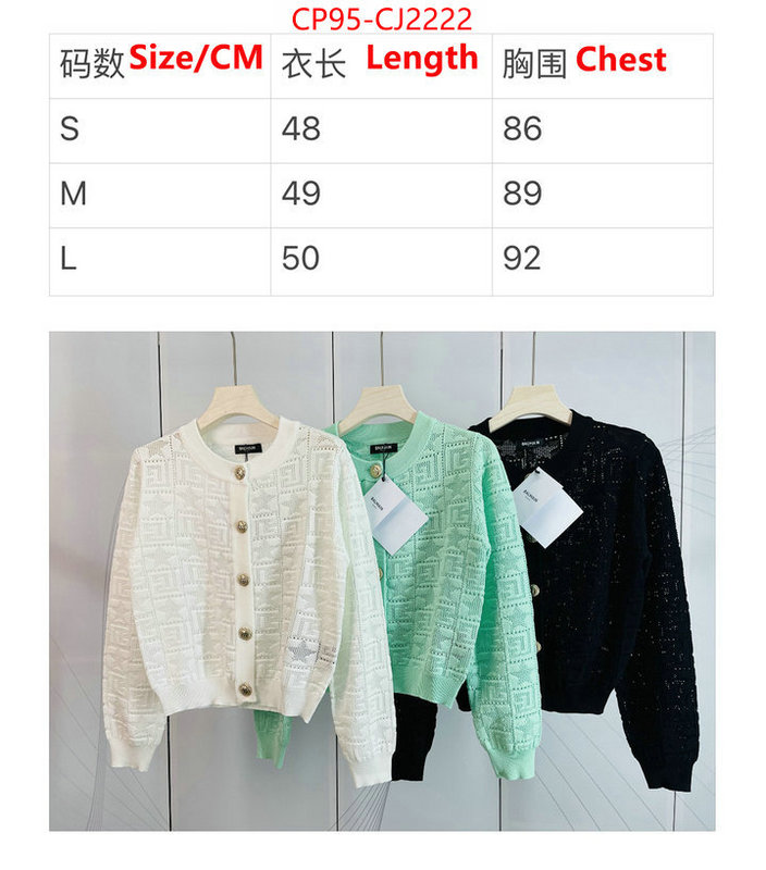 Clothing-Balmain online sale ID: CJ2222 $: 95USD