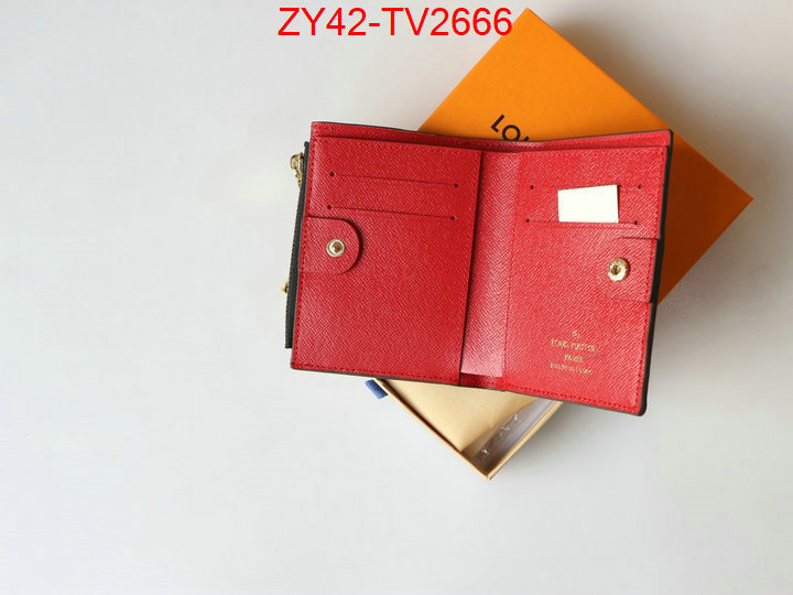 LV Bags(4A)-Wallet where quality designer replica ID: TV2666 $: 42USD,