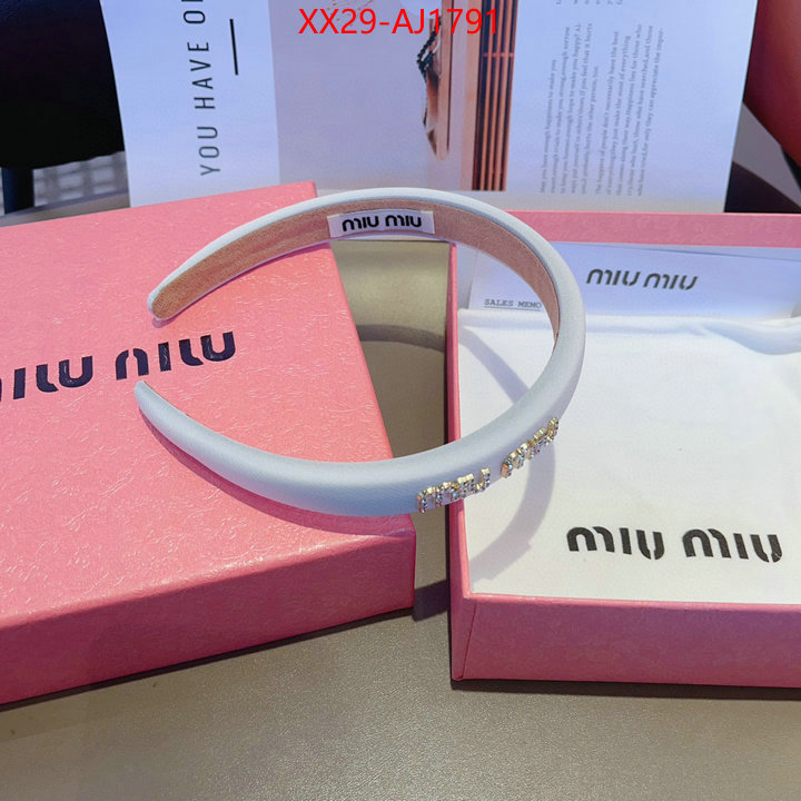 Hair band-MIU MIU good ID: AJ1791 $: 29USD