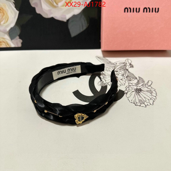 Hair band-MIU MIU top quality designer replica ID: AJ1782 $: 29USD