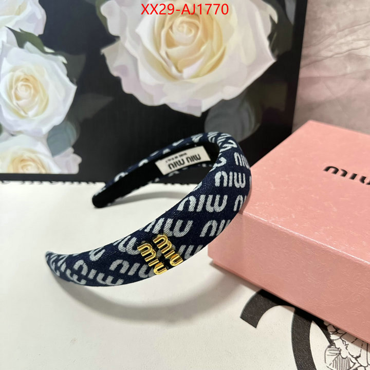 Hair band-MIU MIU good quality replica ID: AJ1770 $: 29USD