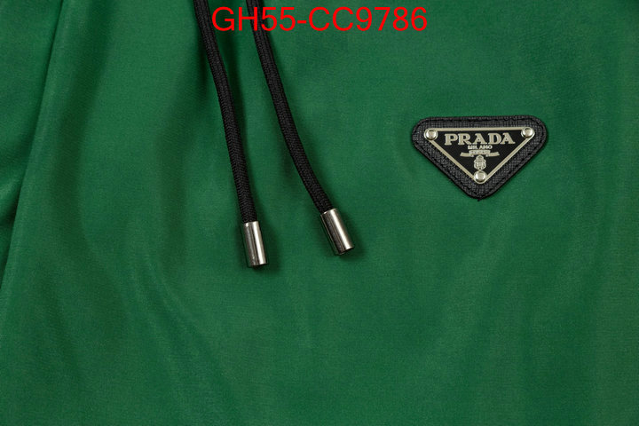 Clothing-Prada same as original ID: CC9786 $: 55USD