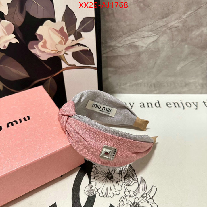 Hair band-MIU MIU shop designer ID: AJ1768 $: 29USD