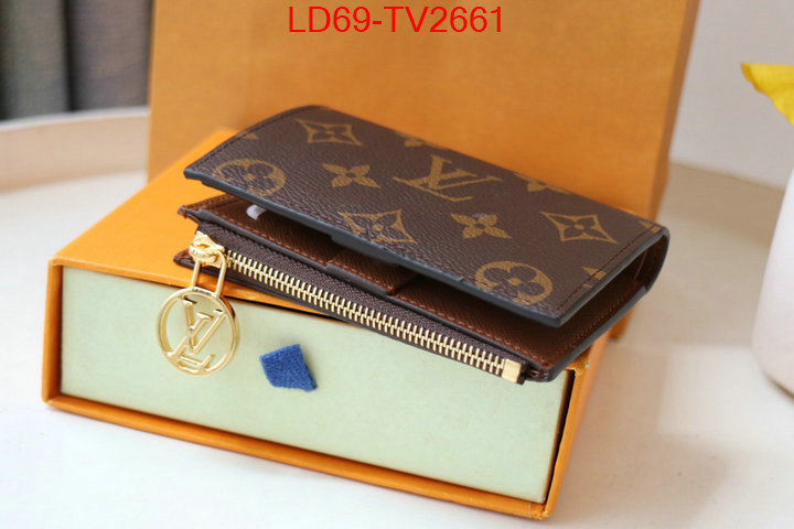 LV Bags(TOP)-Wallet high quality customize ID: TV2661 $: 69USD,