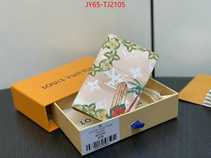 LV Bags(TOP)-Wallet sale outlet online ID: TJ2105 $: 65USD,