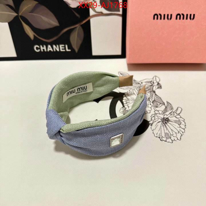 Hair band-MIU MIU shop designer ID: AJ1768 $: 29USD