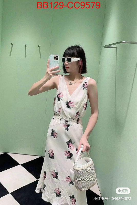 Clothing-Prada top fake designer ID: CC9579 $: 129USD