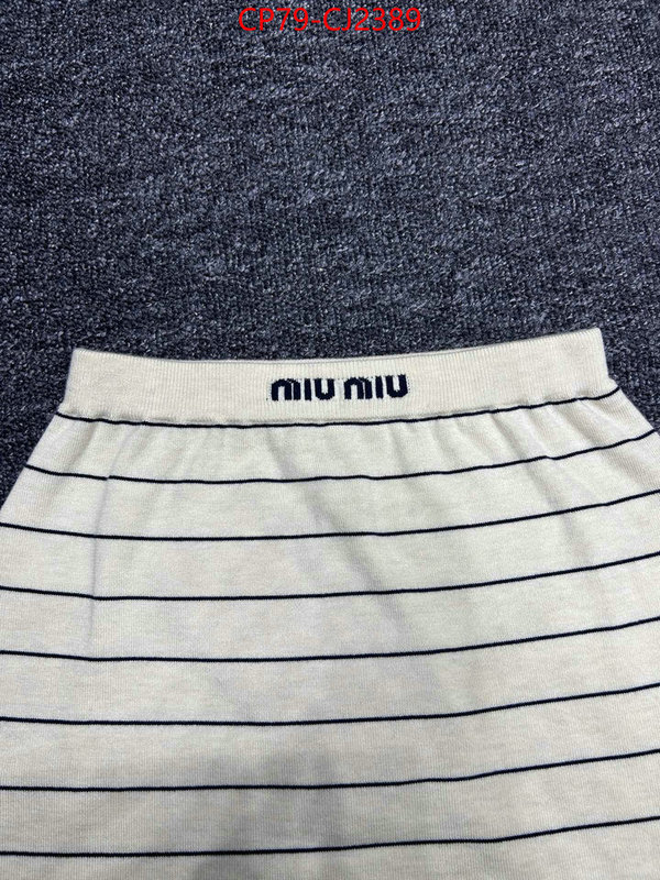 Clothing-MIU MIU aaaaa+ quality replica ID: CJ2389 $: 79USD