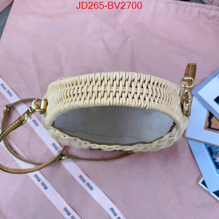 Miu Miu Bags(TOP)-Handbag- best replica 1:1 ID: BV2700 $: 265USD,