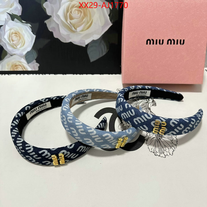 Hair band-MIU MIU good quality replica ID: AJ1770 $: 29USD