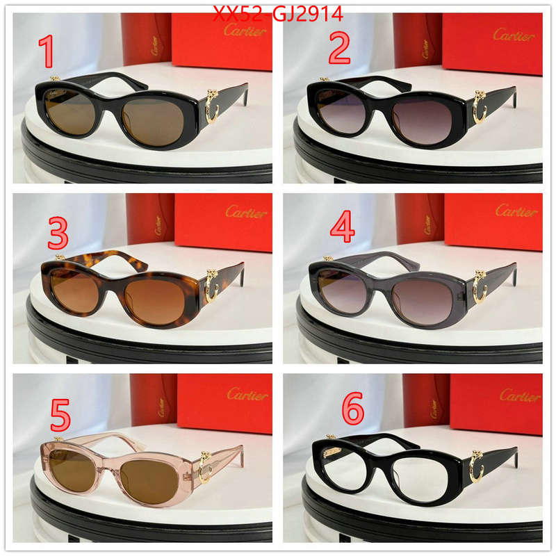 Glasses-Cartier buy luxury 2024 ID: GJ2914 $: 52USD