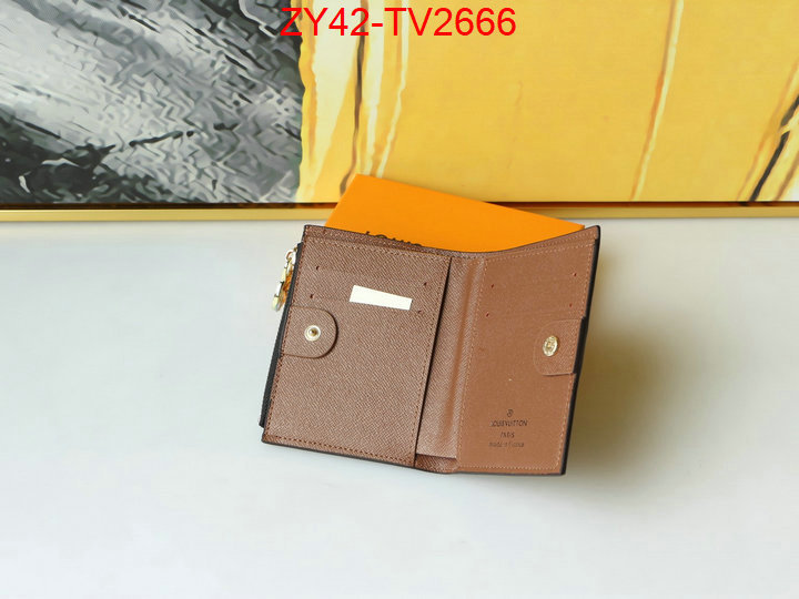 LV Bags(4A)-Wallet where quality designer replica ID: TV2666 $: 42USD,