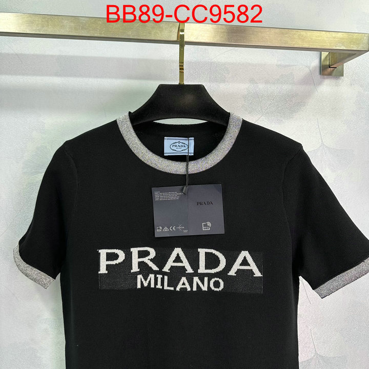 Clothing-Prada fake aaaaa ID: CC9582 $: 89USD