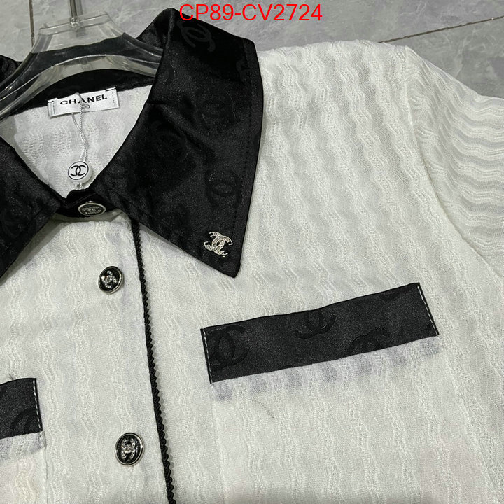 Clothing-Chanel luxury fashion replica designers ID: CV2724 $: 89USD