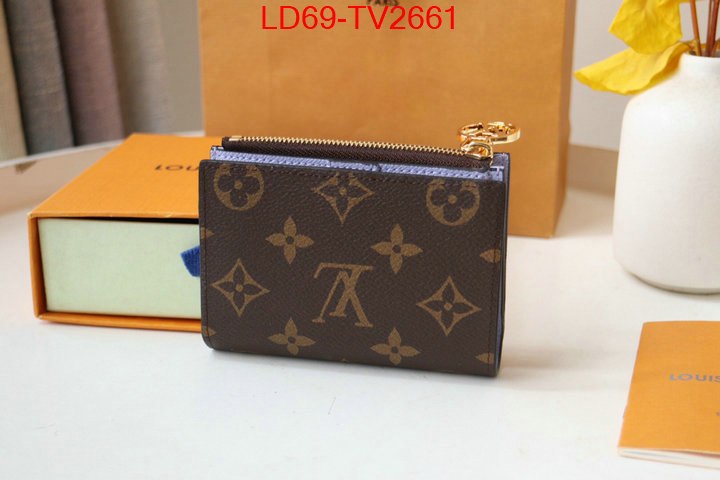 LV Bags(TOP)-Wallet high quality customize ID: TV2661 $: 69USD,