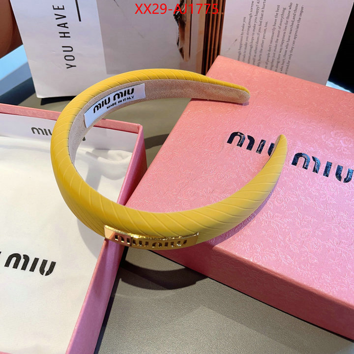 Hair band-MIU MIU knockoff highest quality ID: AJ1775 $: 29USD