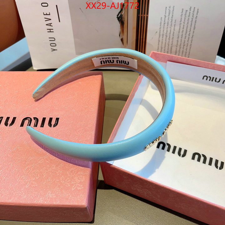 Hair band-MIU MIU the best quality replica ID: AJ1772 $: 29USD