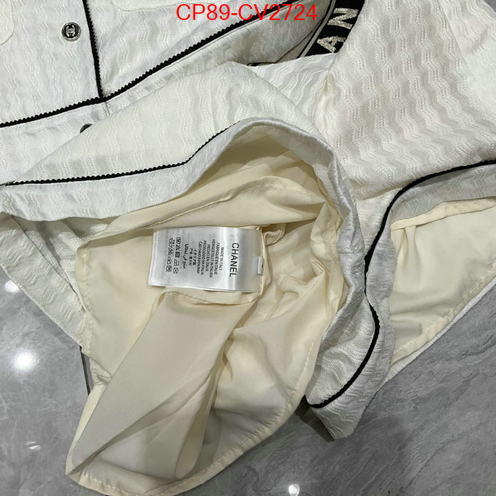 Clothing-Chanel luxury fashion replica designers ID: CV2724 $: 89USD