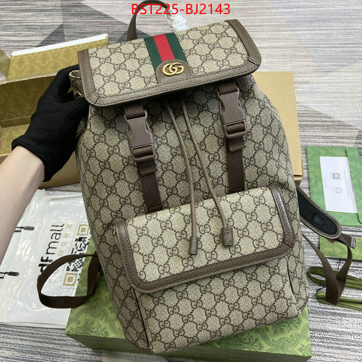 Gucci Bags(TOP)-Backpack- outlet 1:1 replica ID: BJ2143 $: 225USD,