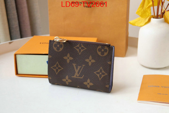 LV Bags(TOP)-Wallet high quality customize ID: TV2661 $: 69USD,