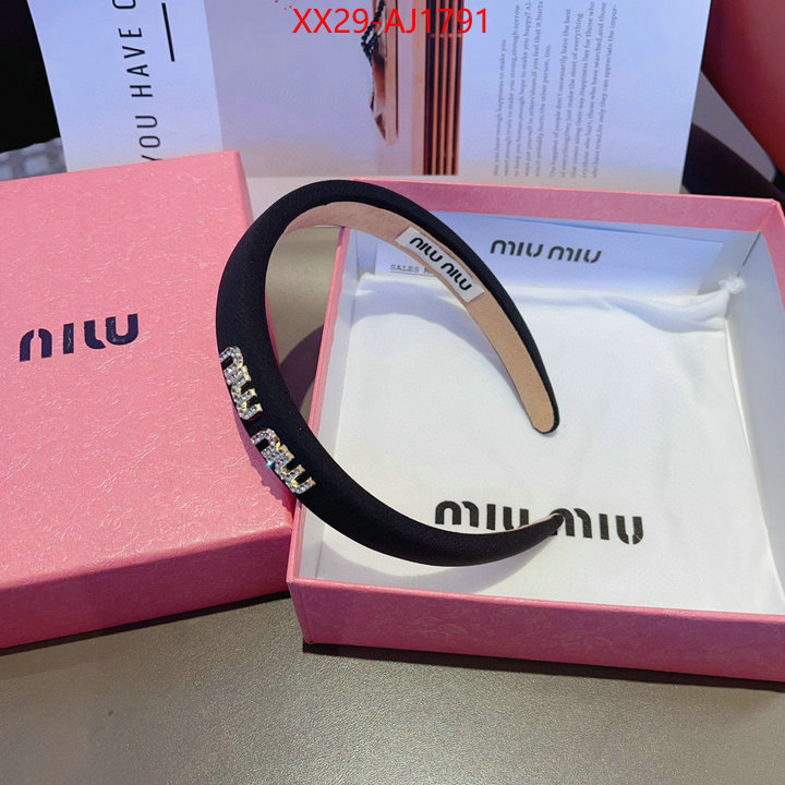 Hair band-MIU MIU good ID: AJ1791 $: 29USD