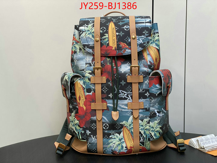 LV Bags(TOP)-Backpack- best fake ID: BJ1386 $: 259USD,