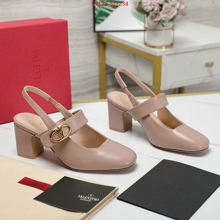 Women Shoes-Valentino replica shop ID: SJ1234 $: 129USD