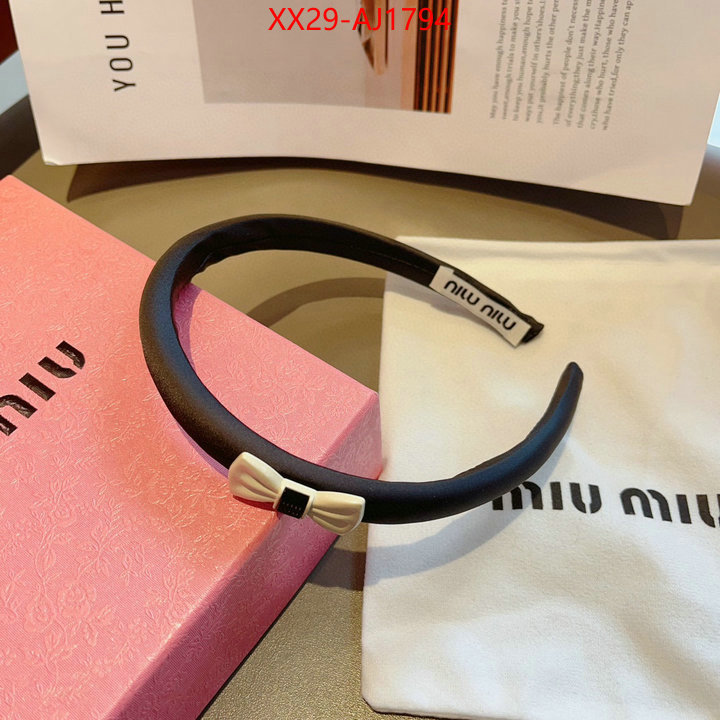 Hair band-MIU MIU fashion ID: AJ1794 $: 29USD